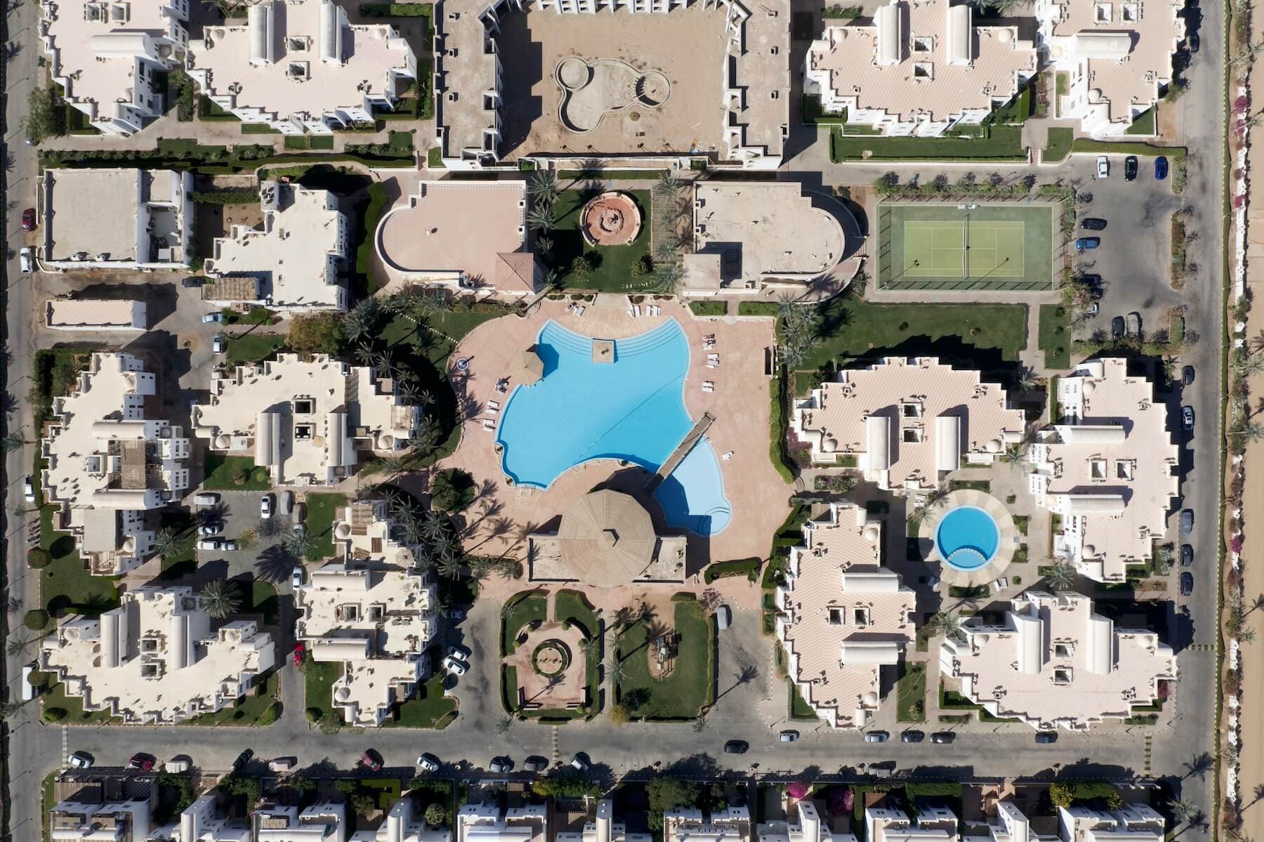 Aerial view of Diar El Rabwa